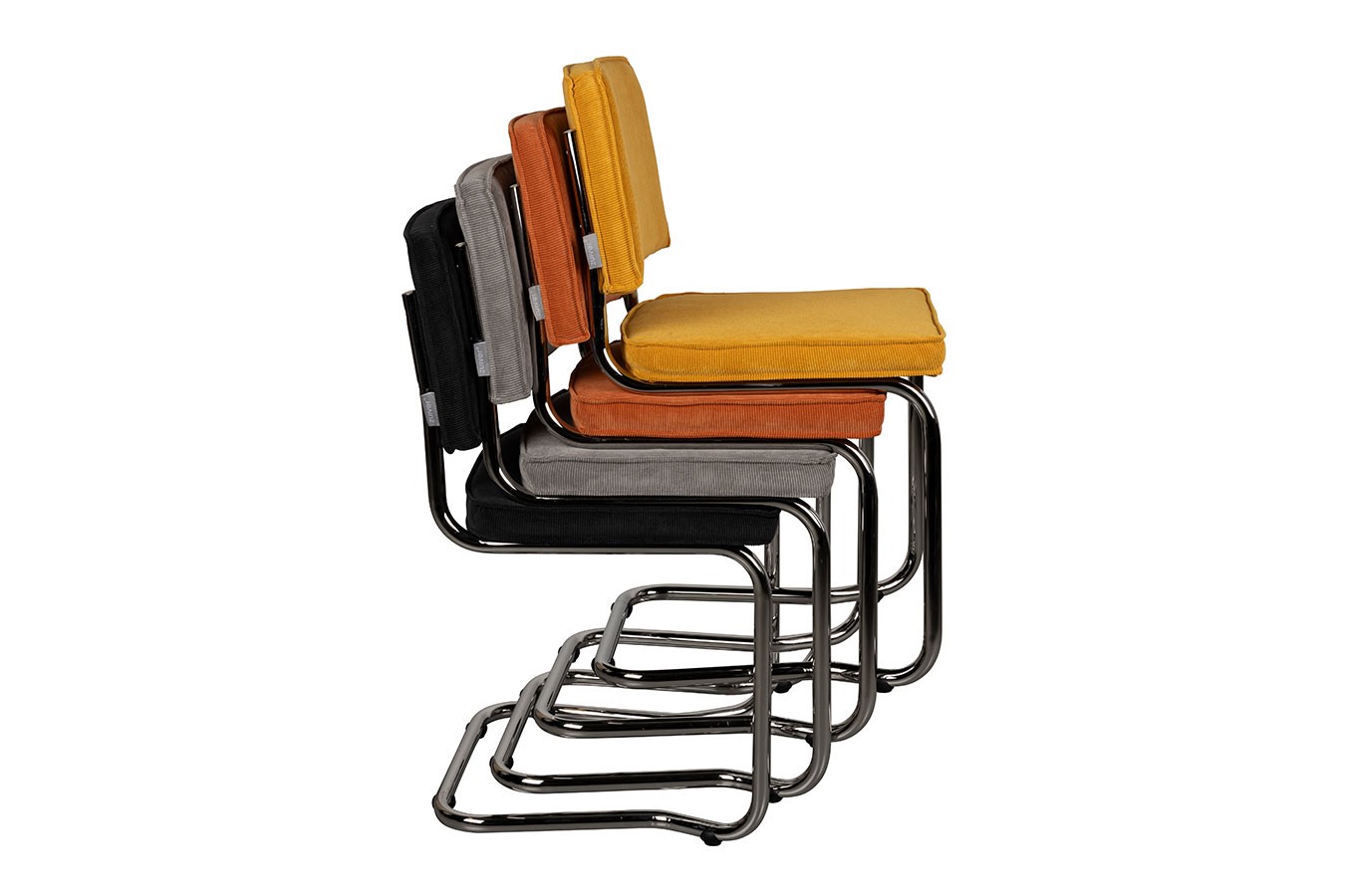 Freischwinger King Cord gelb