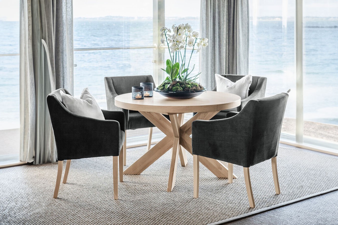 Ausziehtisch Nobel Furnier D 120 cm