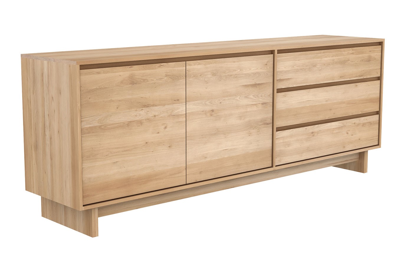 Sideboard Wave Eiche massiv B 205 cm
