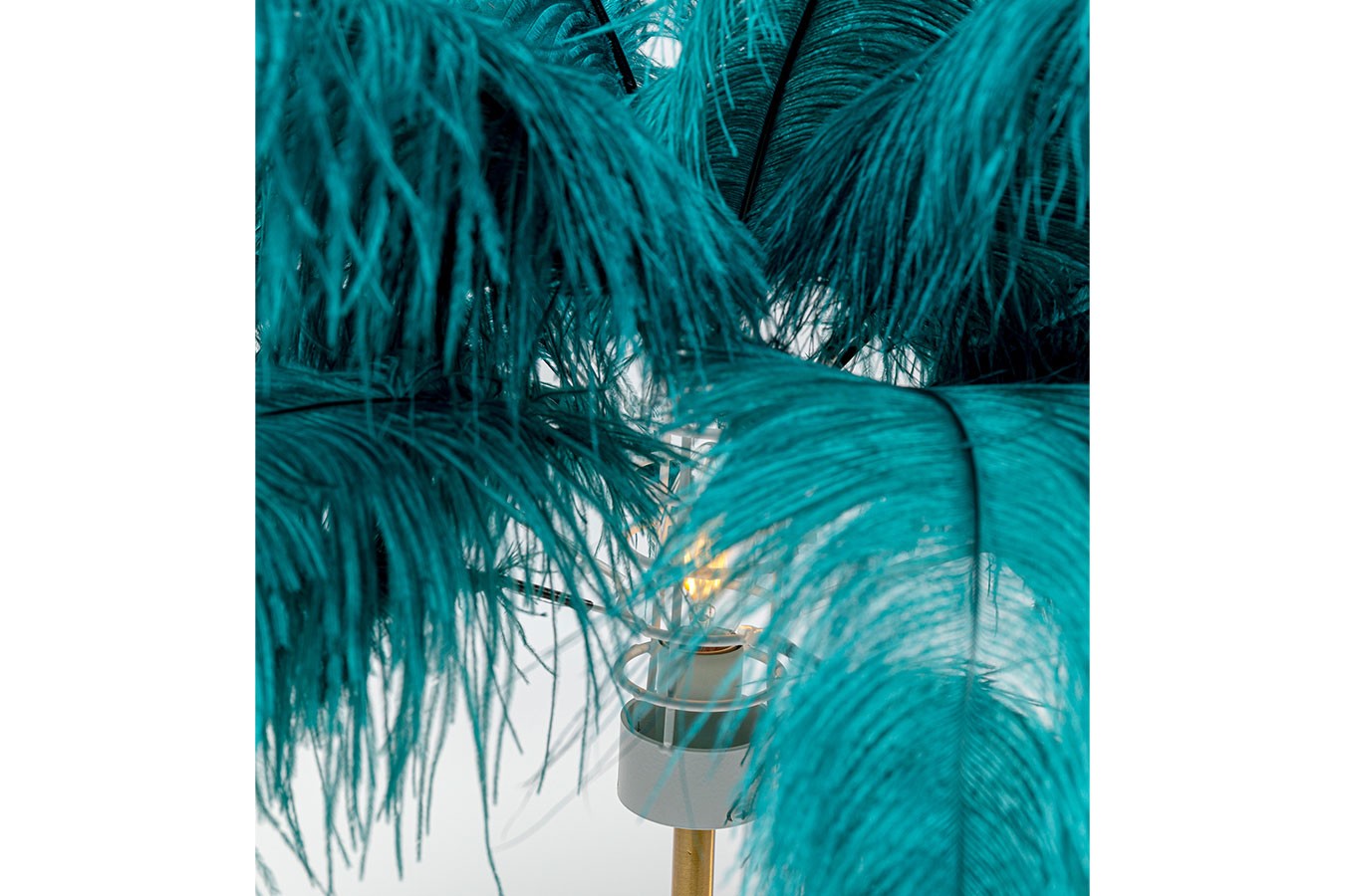 Tischlampe Feather Palm grün