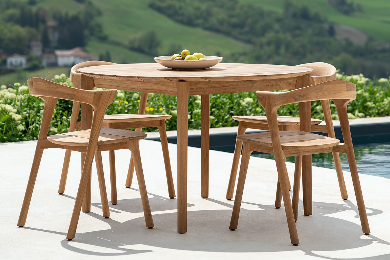 Outdoortisch Bok Teak D 125 cm