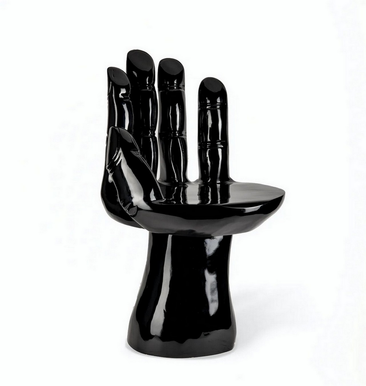 Designersessel Hand Polyester schwarz