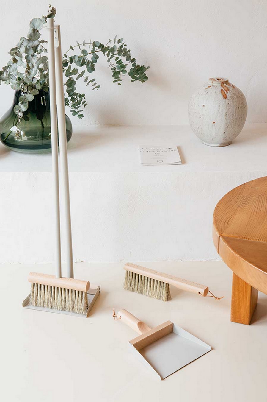 Handfeger Set Clynk Natural Collection grau