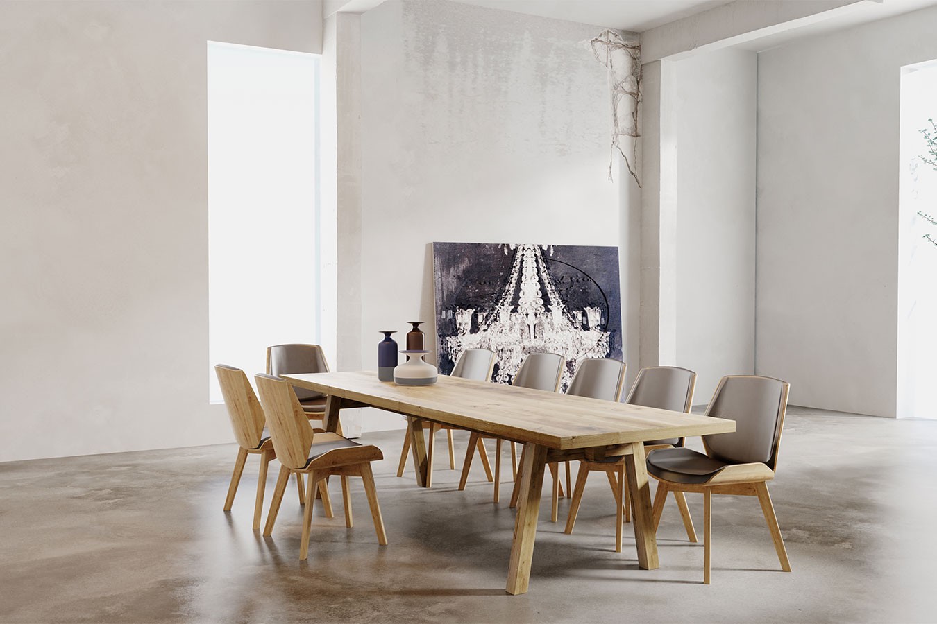 Esstisch Connor Eiche lackiert 240 * 110 cm