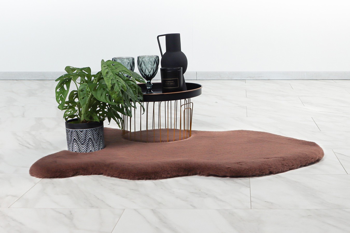 Miniteppich Holy Moly braun 90x60cm