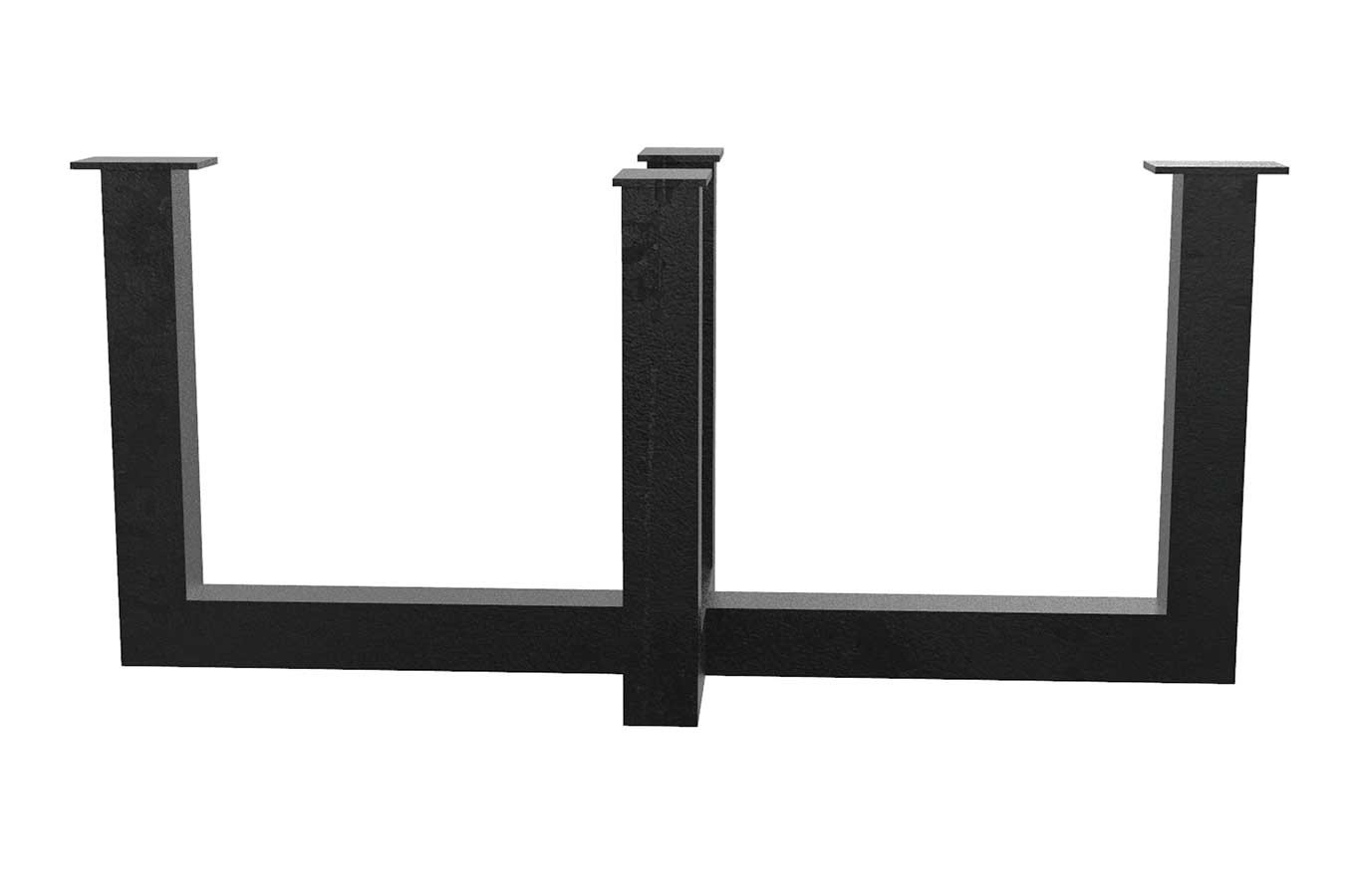 Tischgestell "U" lang kurz Stahl B 180 cm