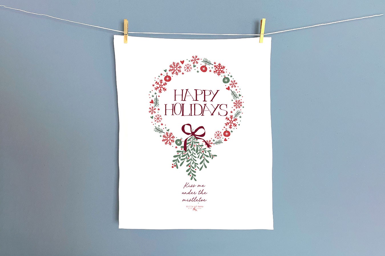 Geschirrtuch Holiday Mistletoe