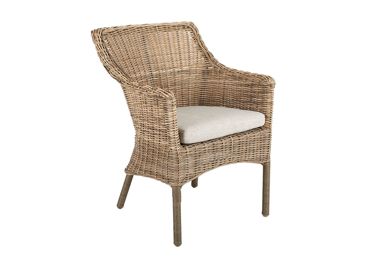 Armlehnstuhl Lenora Rattan natur