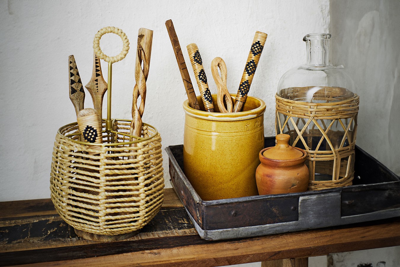 Suppenkelle Hand Craved Mangoholz natur