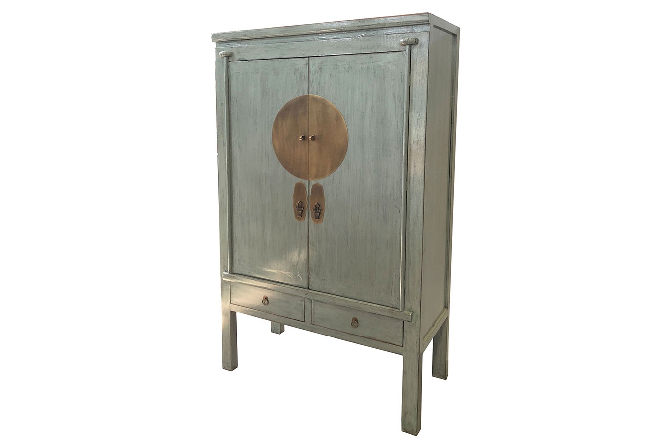 Hochzeitsschrank grau H 180 cm