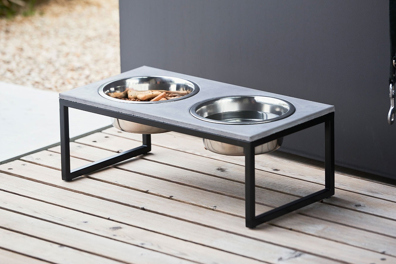Hundenapf Dimo Design schwarz beton