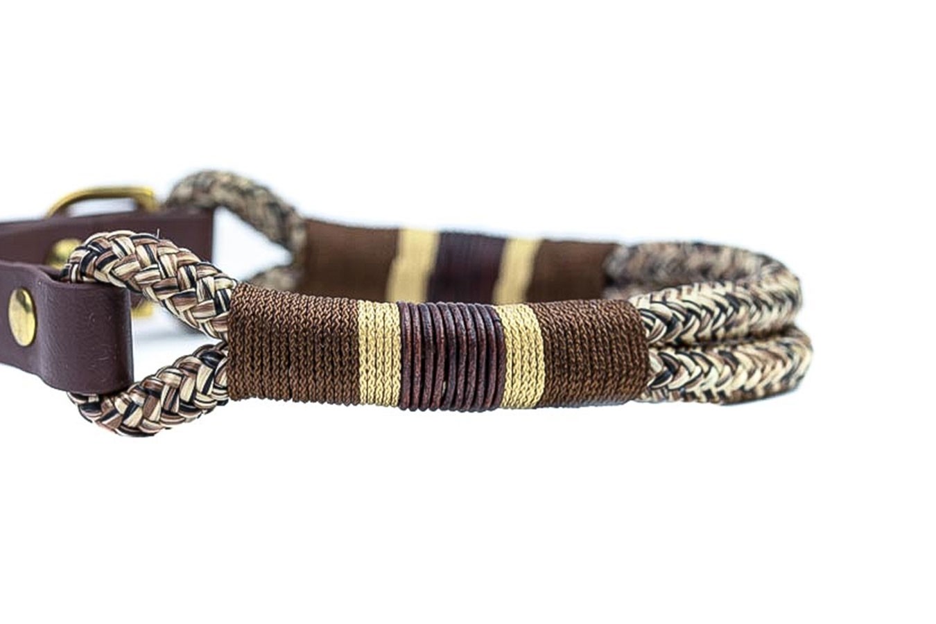 Tauhalsband Nobles braunmeliert D 30-35 cm