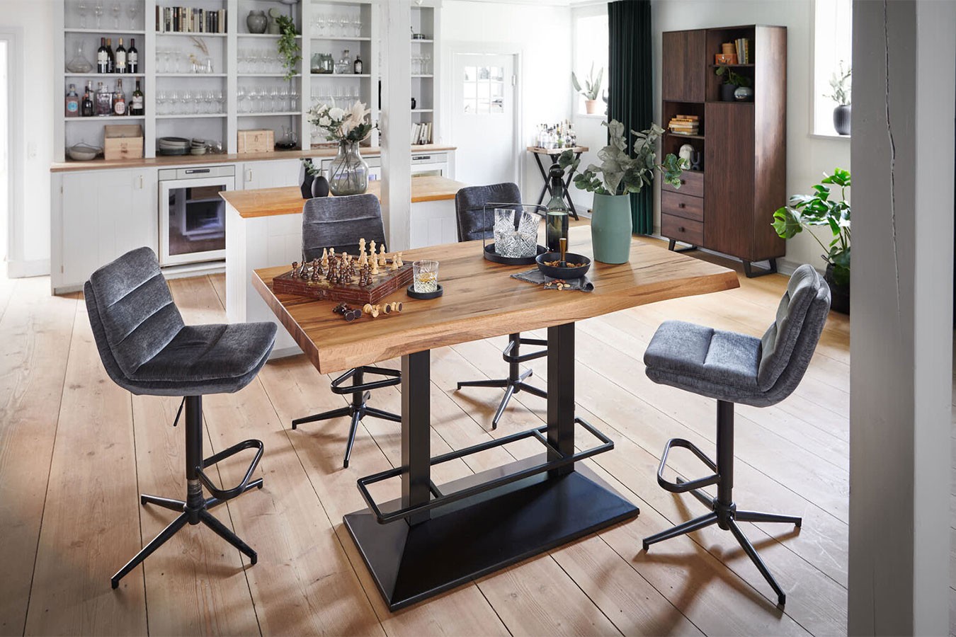 Bartisch Toulon Double Eiche Naturkante