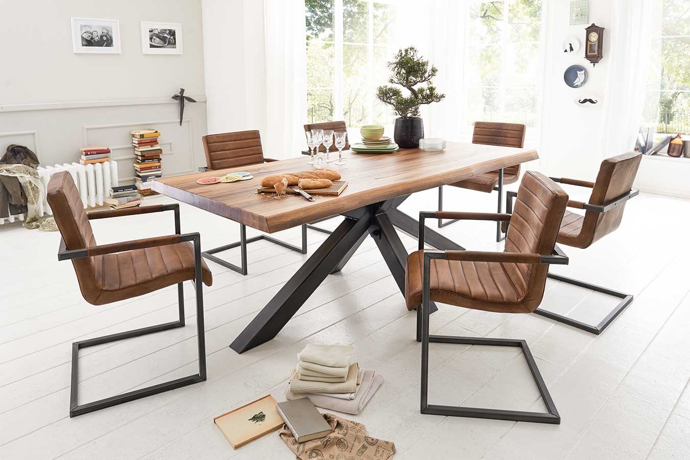 Esstisch Chicago schweizer Kante ab 200 cm