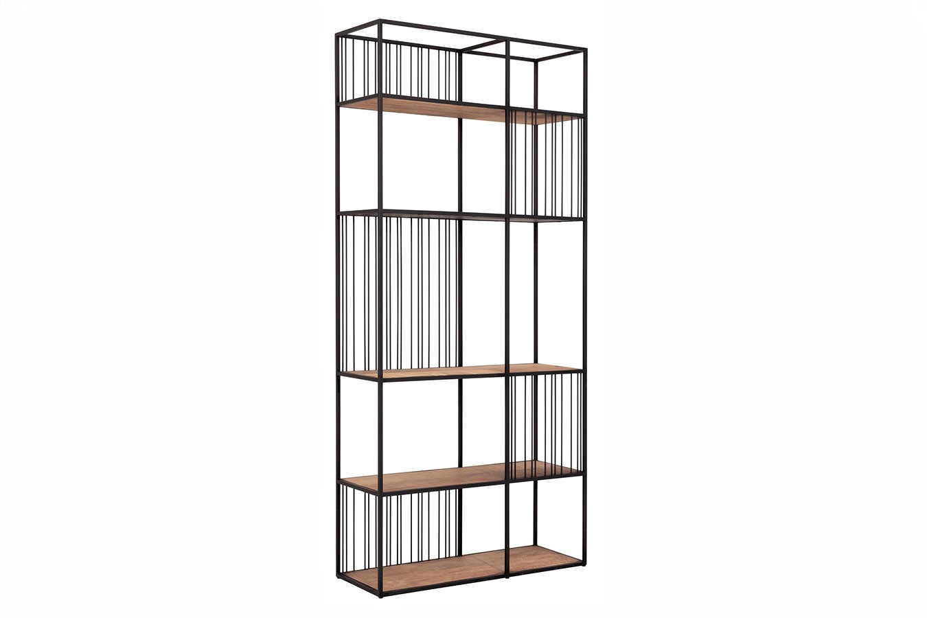 Bücherregal Barra Teak-Metall B 95 cm