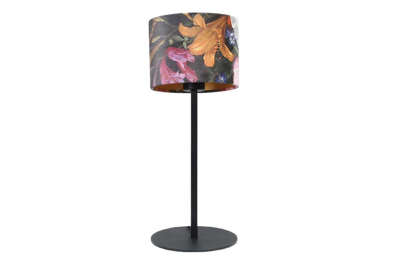 Tischleuchte Vera Samt flower H 55 cm