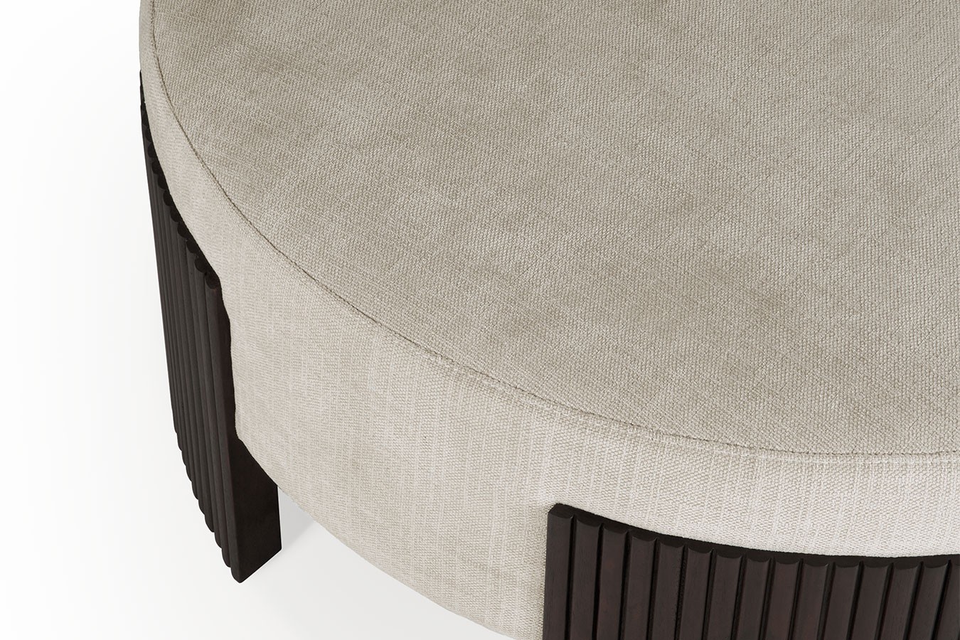 Pouf Roller Max Mahagoni braun D 85 cm