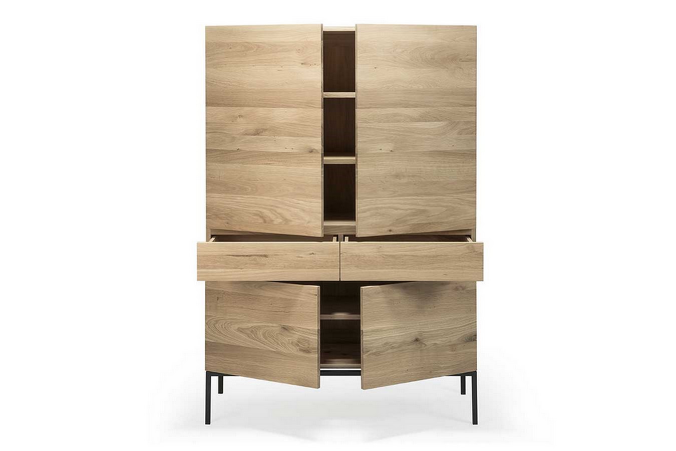 Second Life Schrank Eiche natur H 162 cm