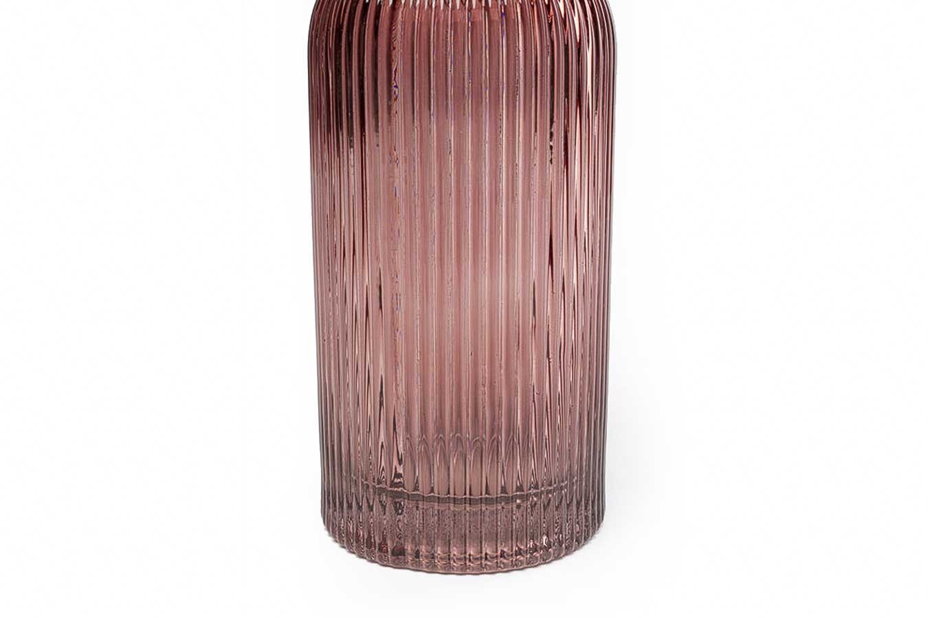 Vase Glas altrosa gelb