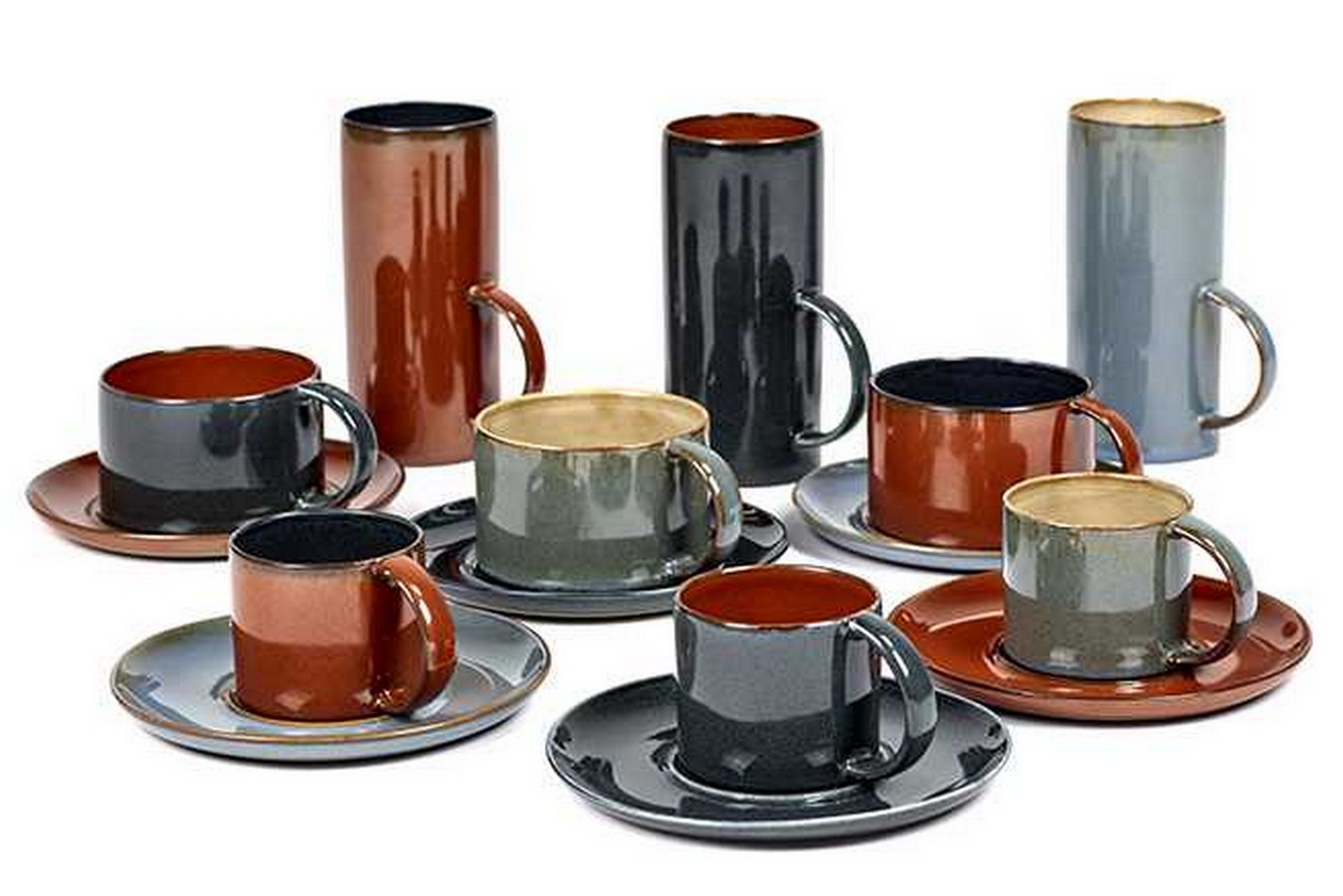 Unterteller Kaffeetasse Terres de Reves rot