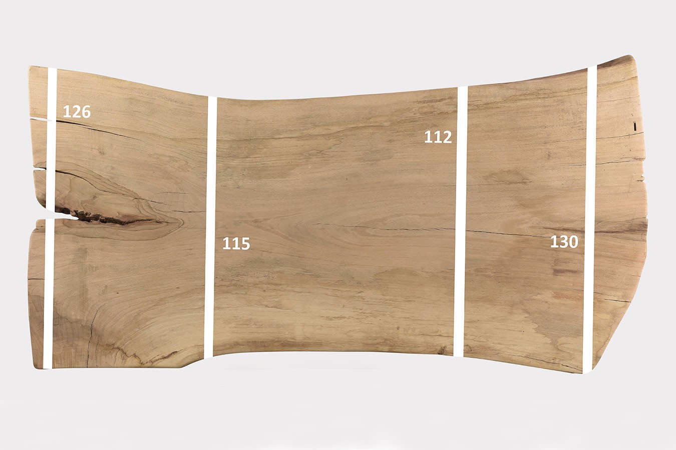 Tischplatte Mangoholz Monolith 272x147 cm