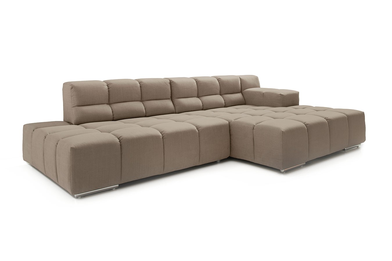 Ecksofa Cube Stoff beige