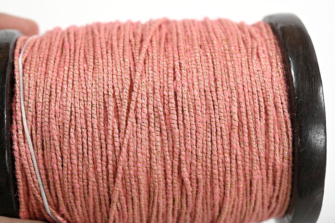Jute-Lurex Band Ribbons 20m rosa