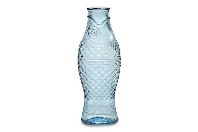 Karaffe Fish & Fish Glas blau H 29 cm