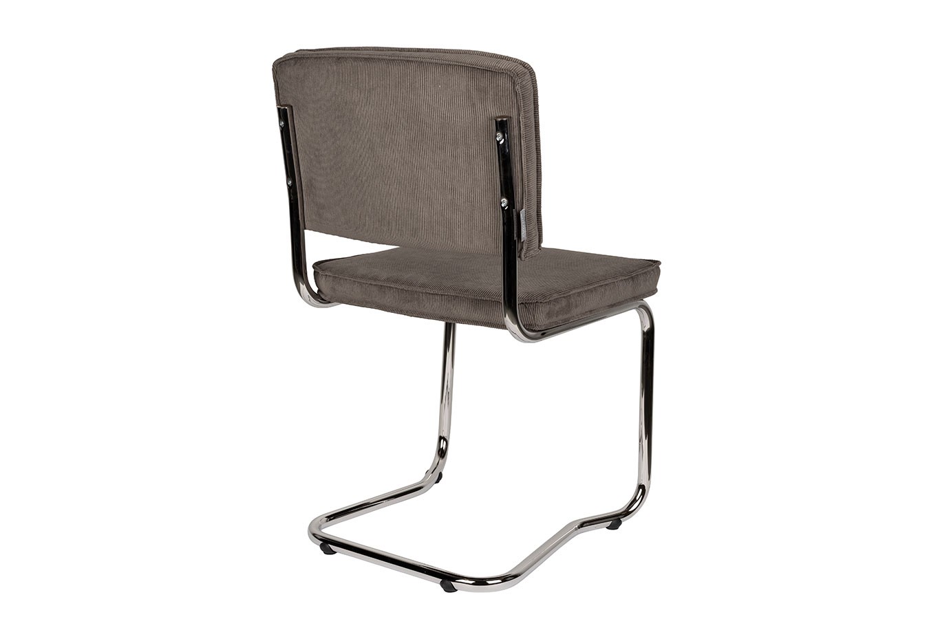 Freischwinger King Cord dunkelgrau