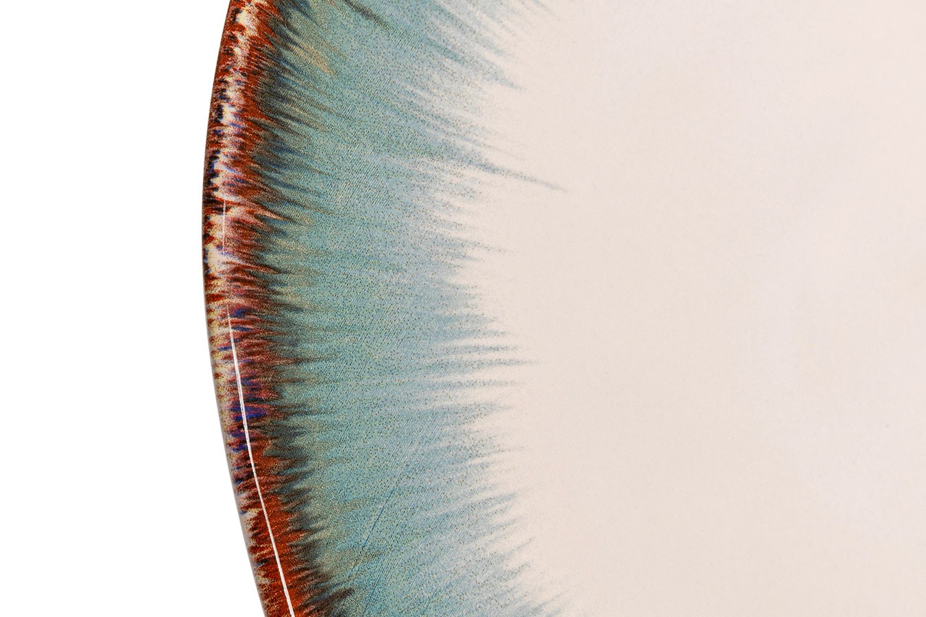 Essteller Organic Weiss Blau D 26 cm
