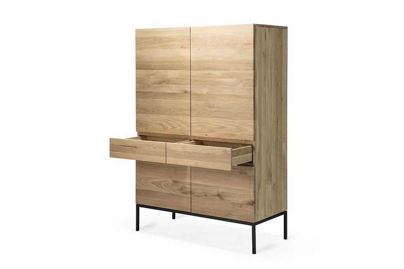 Second Life Schrank Eiche natur H 162 cm