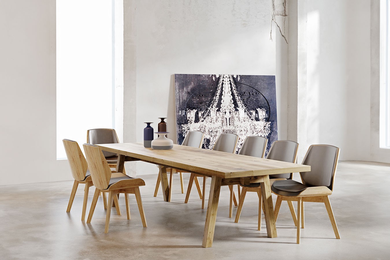 Esstisch Connor Eiche lackiert 240 * 110 cm