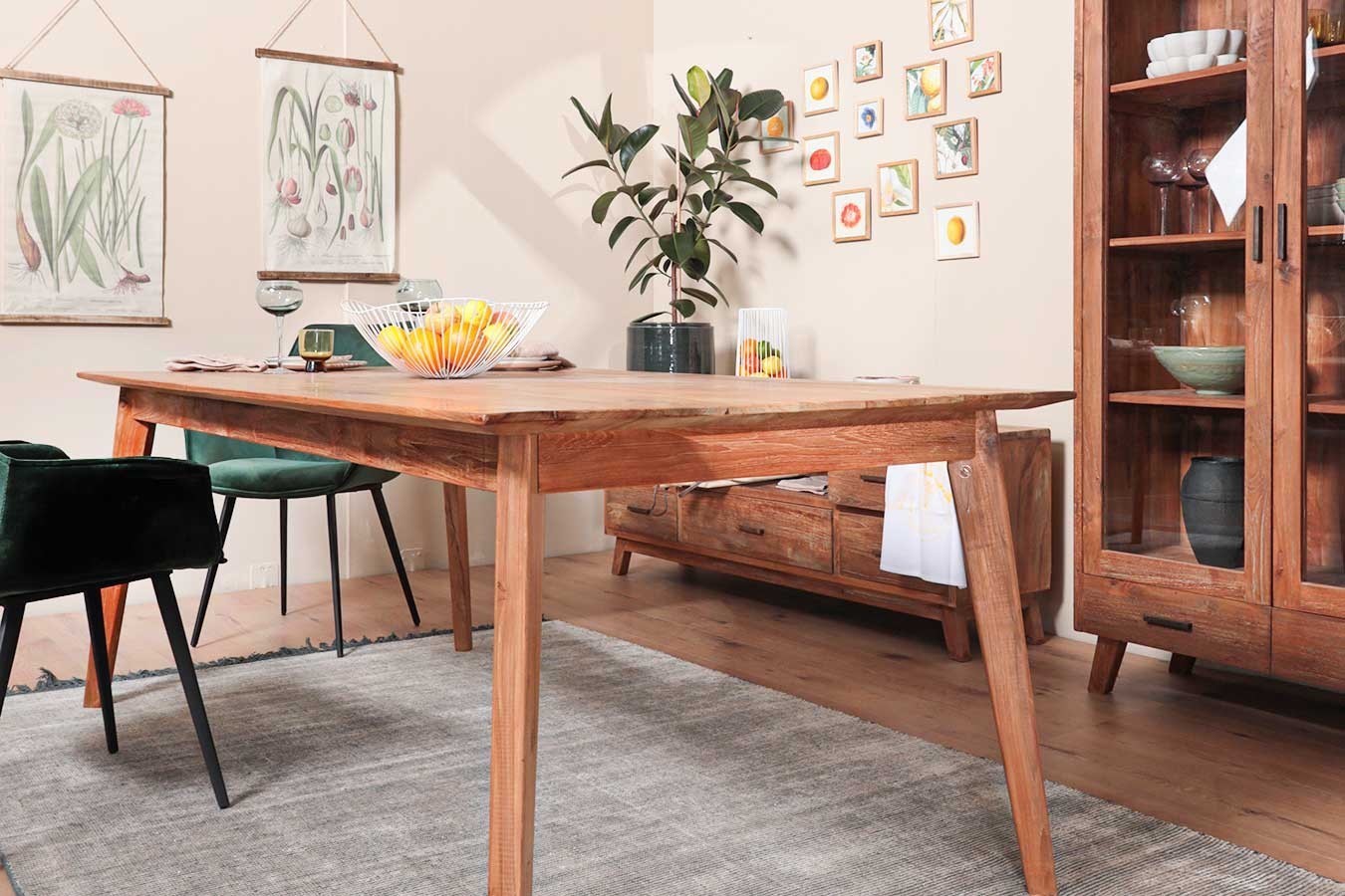 Esstisch Kylie Teak massiv 200 cm