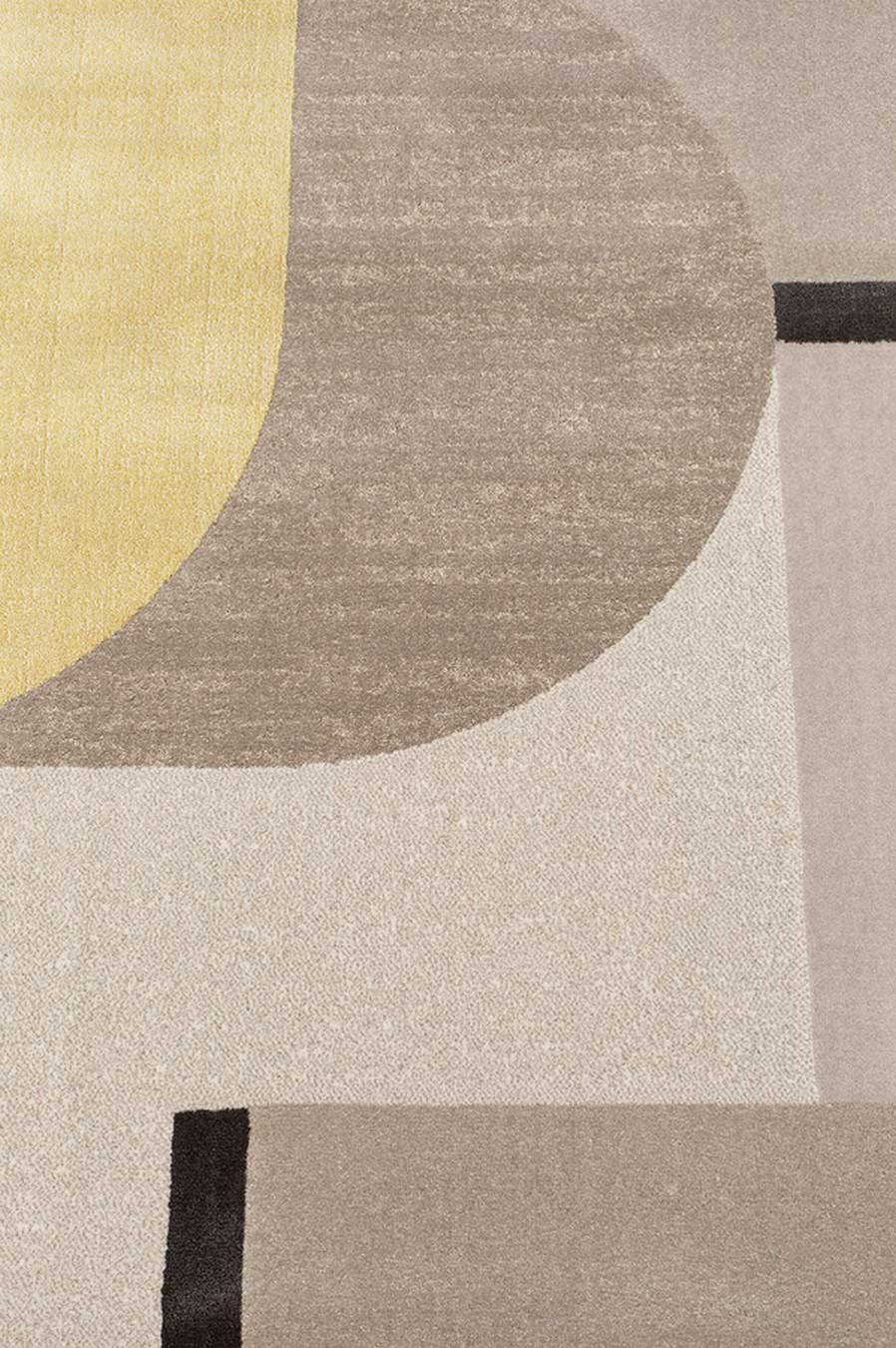 Teppich grau senf 290 x 200cm