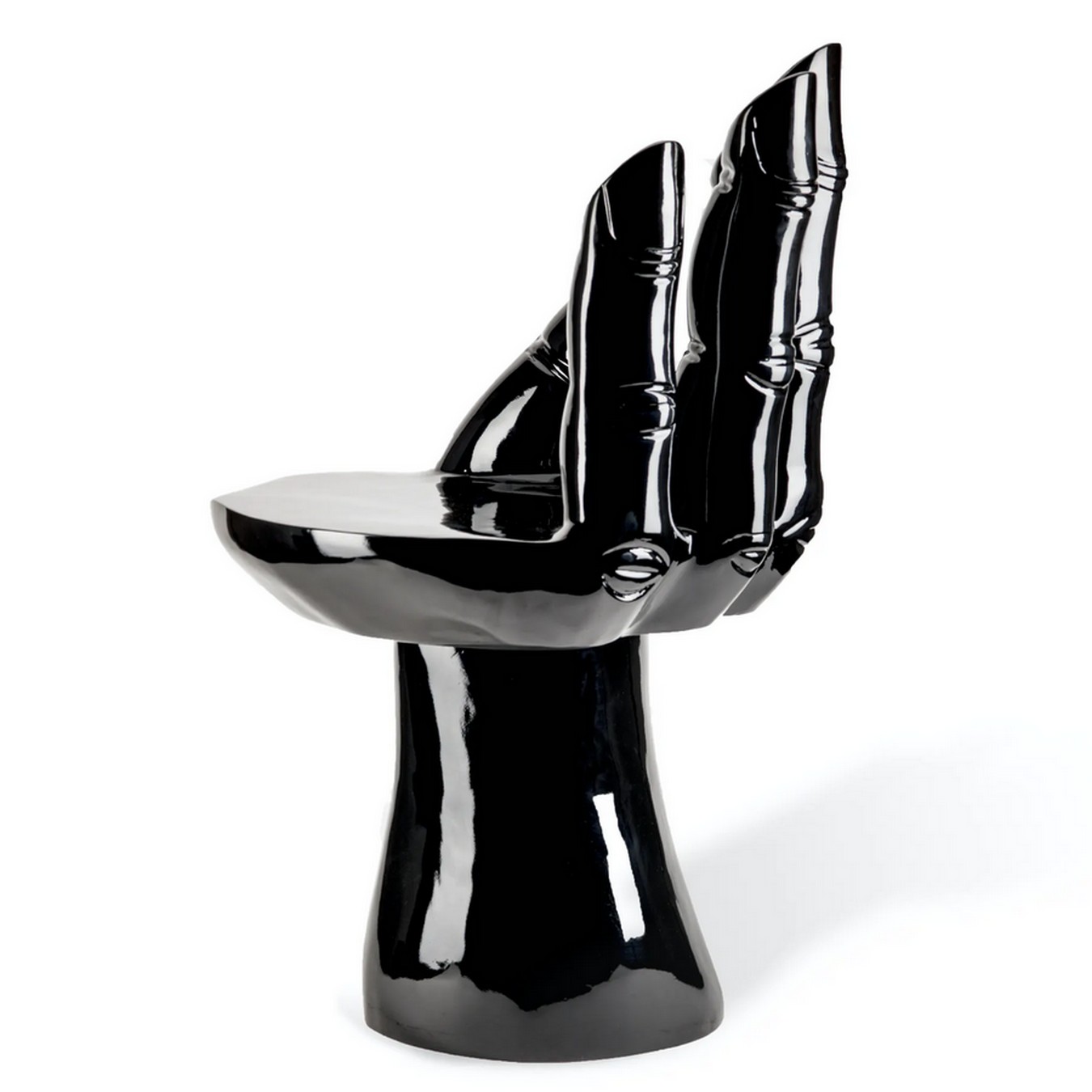 Designersessel Hand Polyester schwarz
