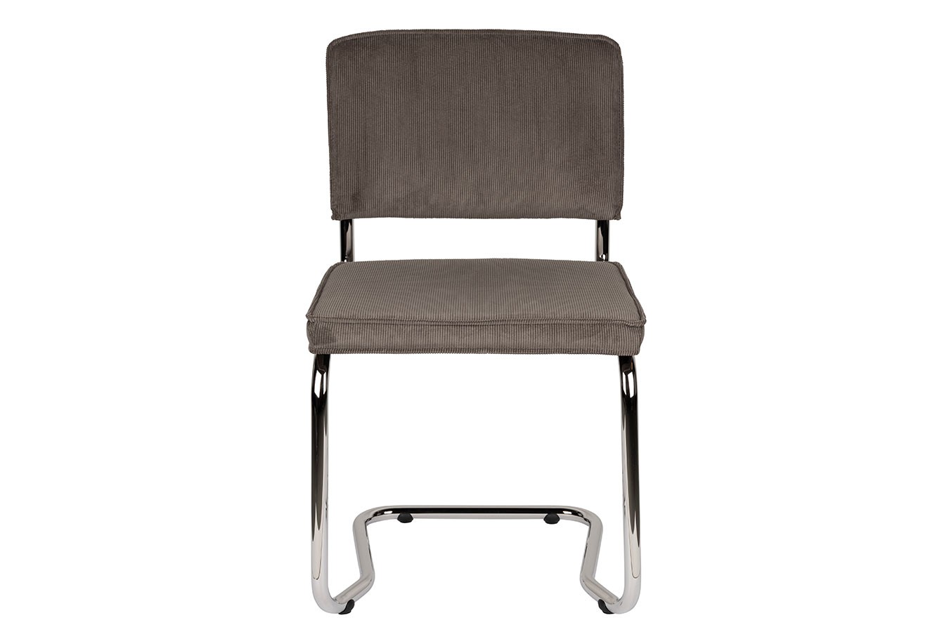 Freischwinger King Cord dunkelgrau
