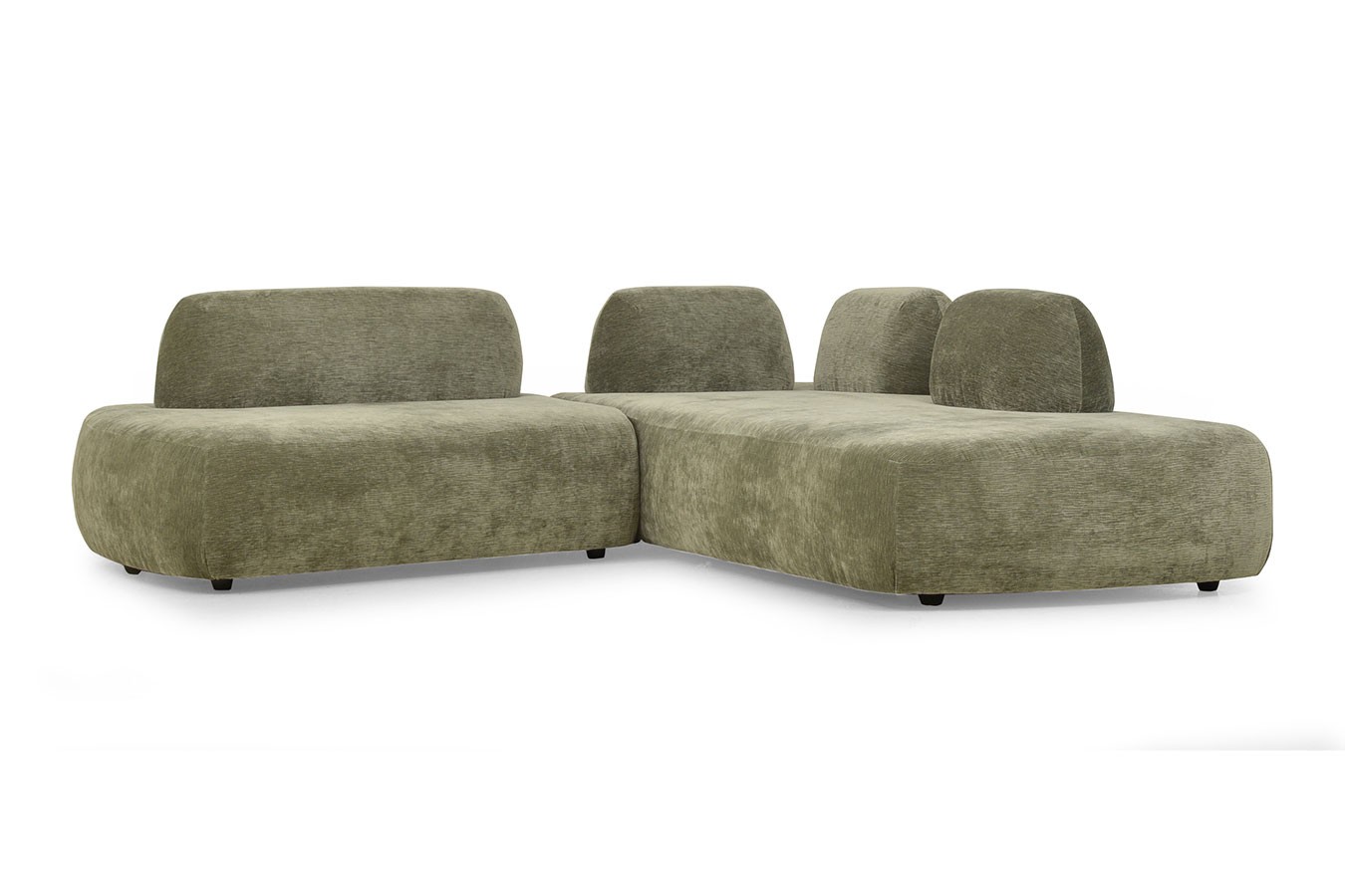 Sofakombination Palma Stoff olive