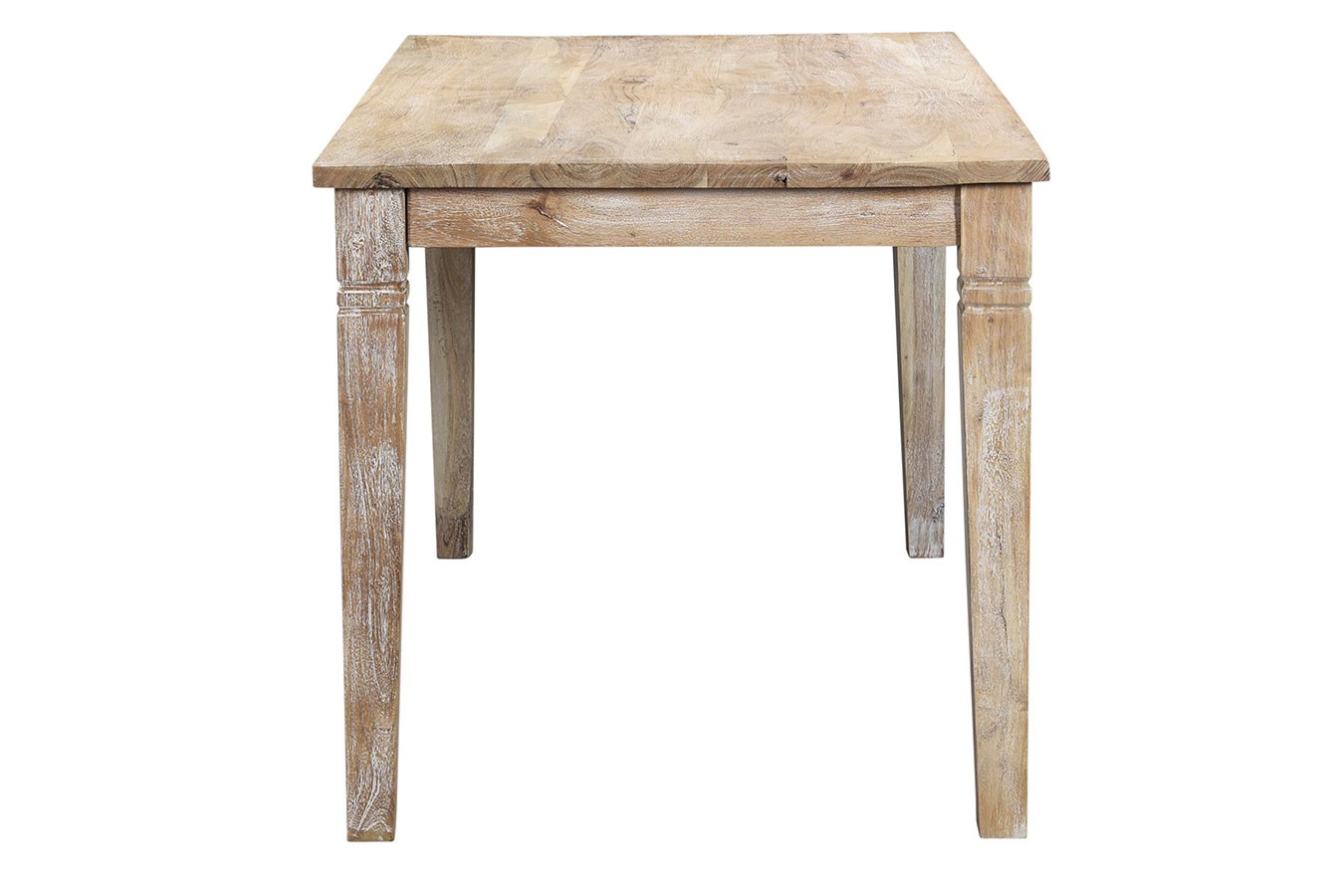 Tisch Landhaus Akazie massiv white washed B 160 cm