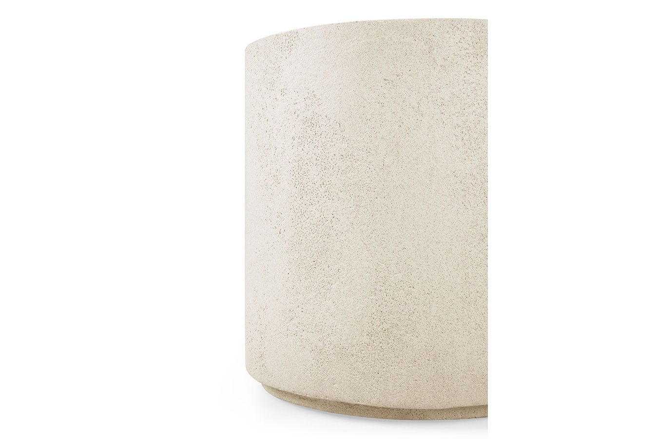 Beistelltisch Elements Mikrozement beige D 40 cm