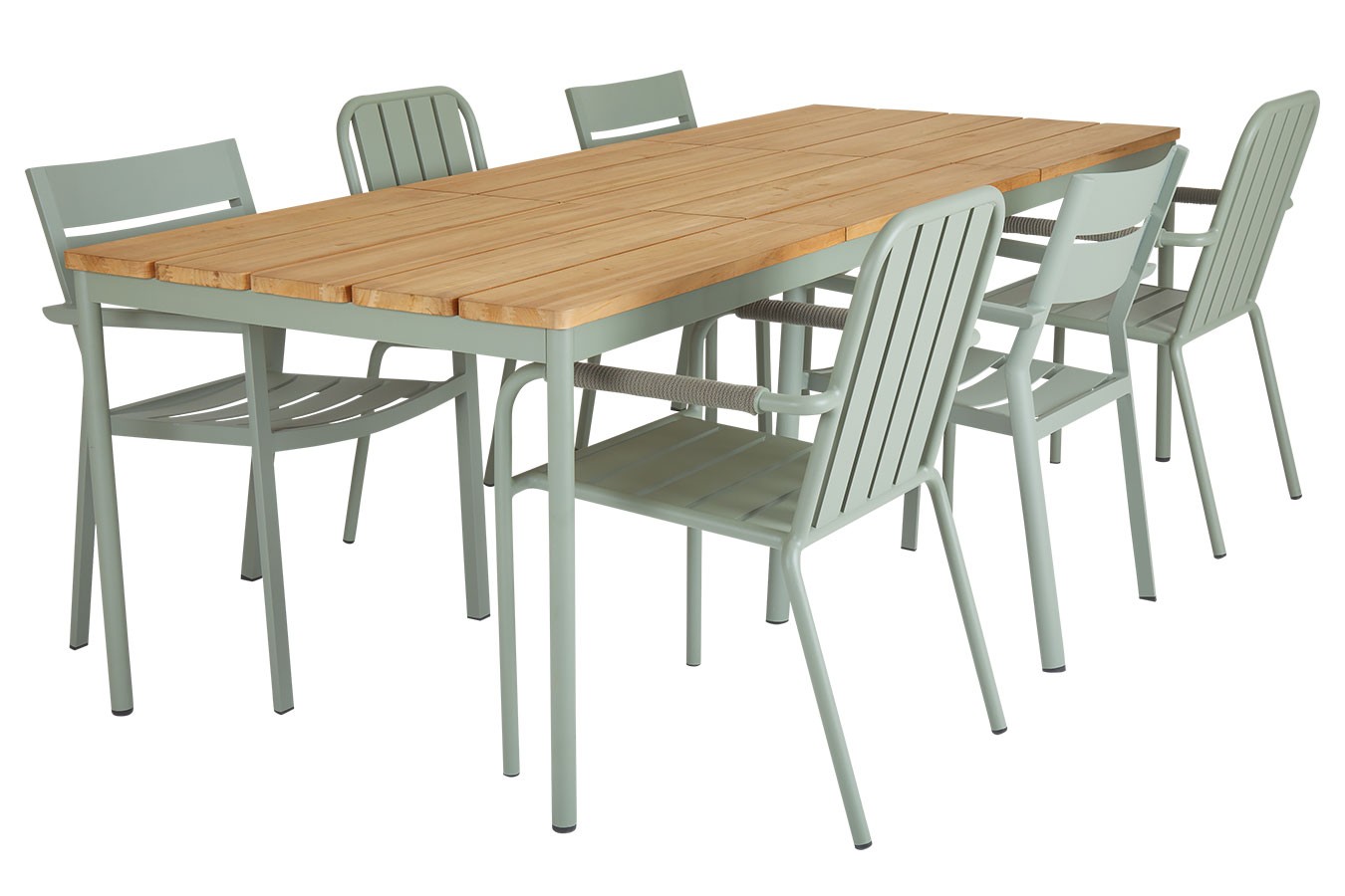 Esstisch Nox Teak grün 238cm