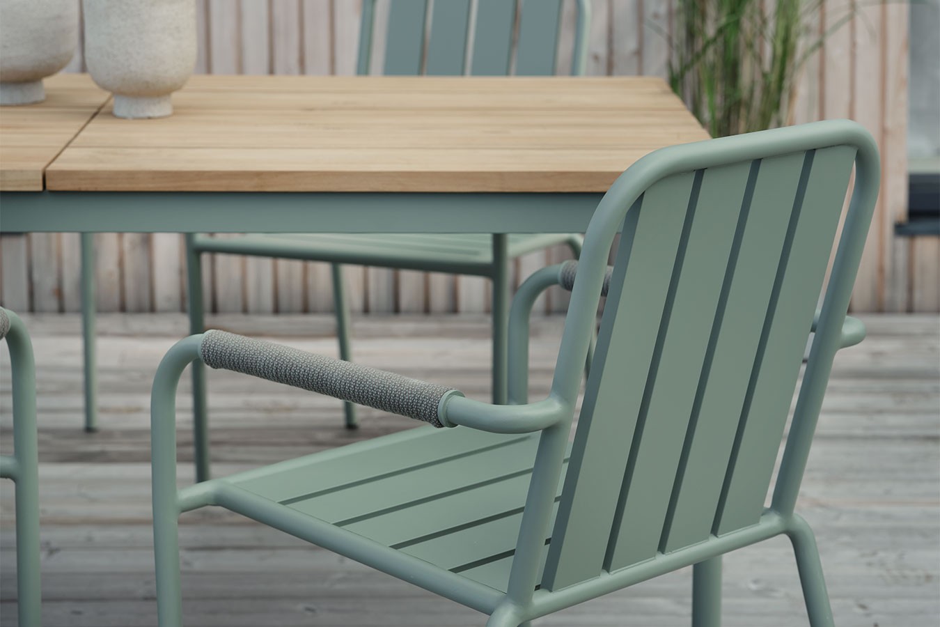 Esstisch Nox Teak grün 238cm