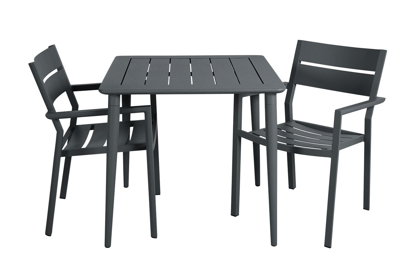 Gartenstuhl Delia stapelbar grau