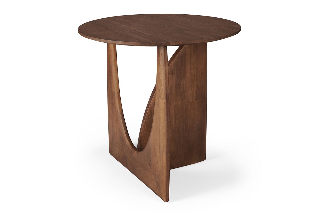 Beistelltisch Geometric Teak braun