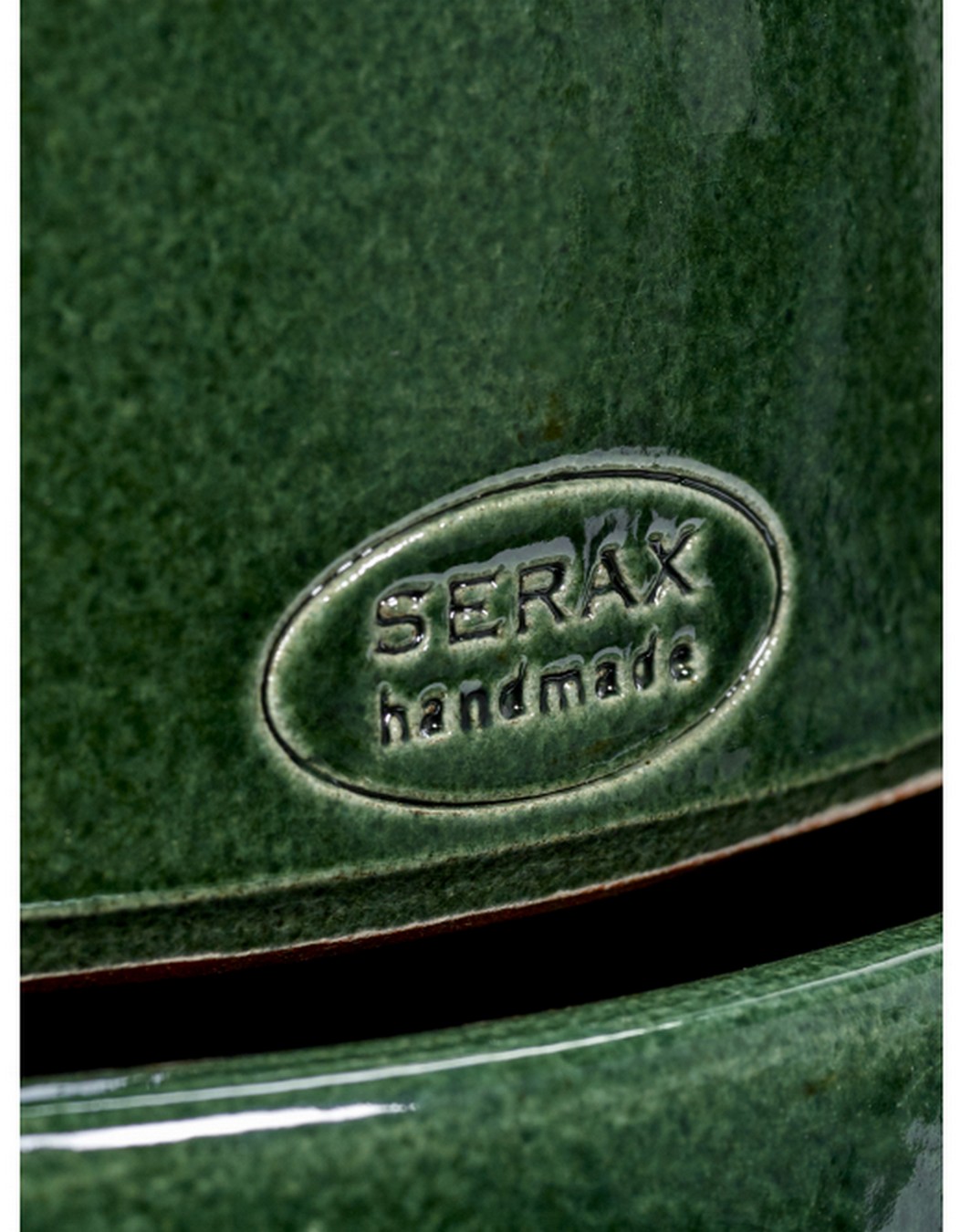 Übertopf Terrakotta grün medium