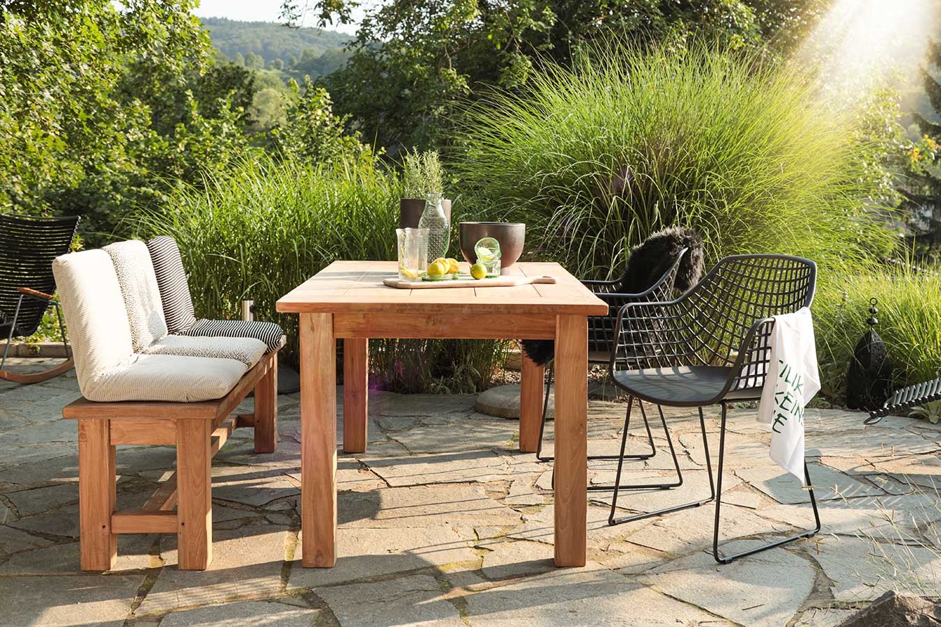 Gartentisch Arles Teak massiv 220