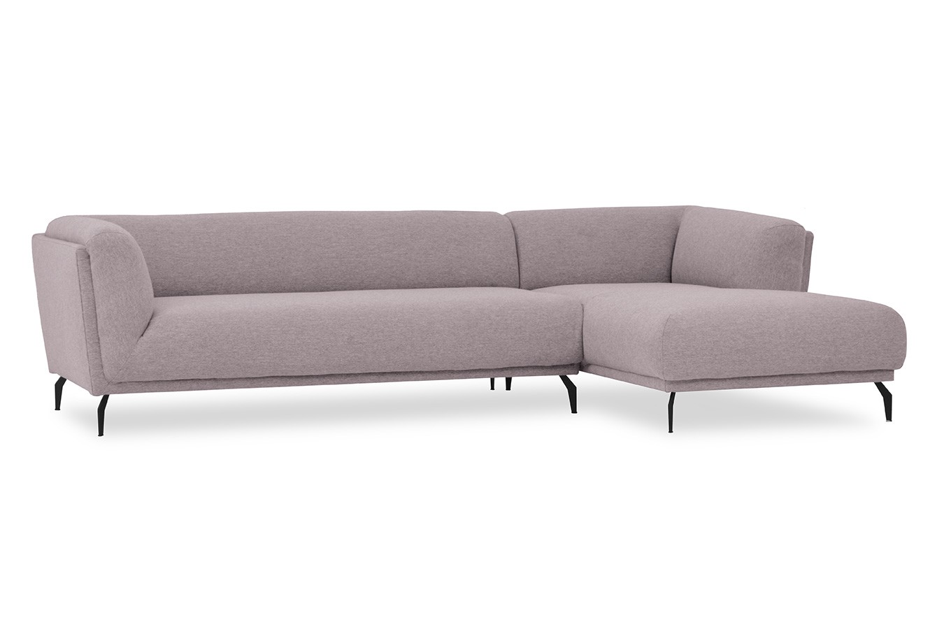 Ecksofa Aston Stoff lila